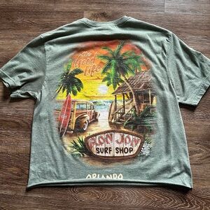 ~RON JON SURF SHOP Green Graphic Cropped Tee |
Size Medium~